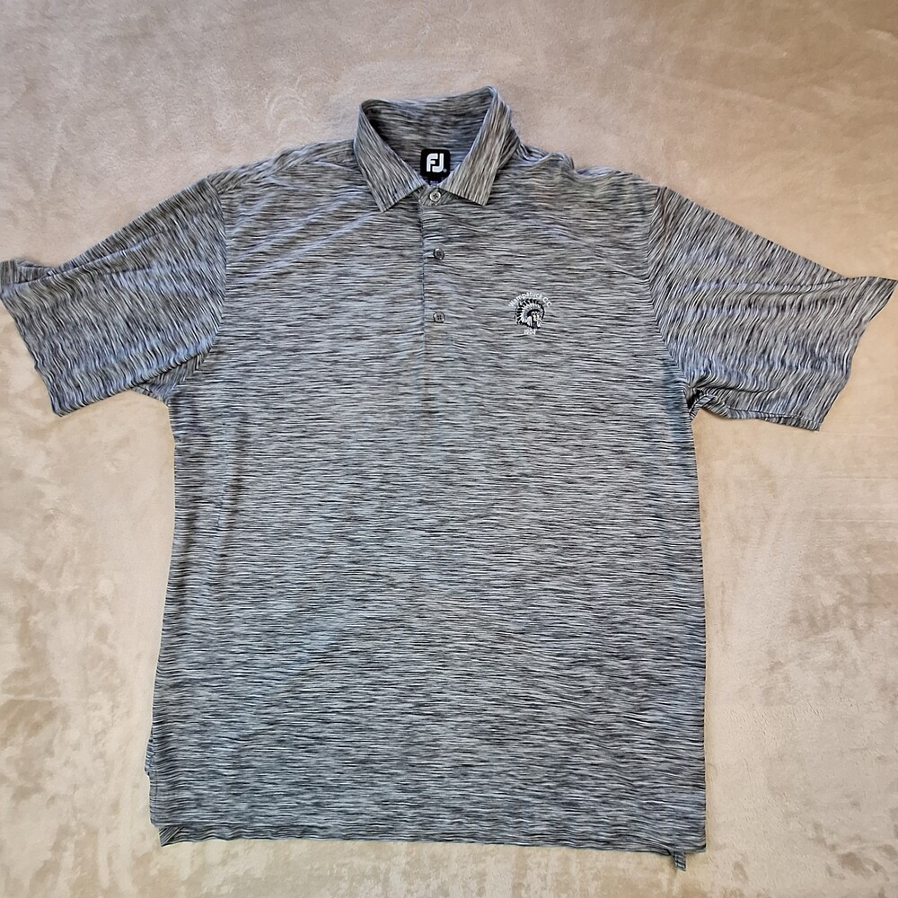 FootJoy Polo Shirt Mens 2XL Gray Heathered Wampatuck Country Club Performance